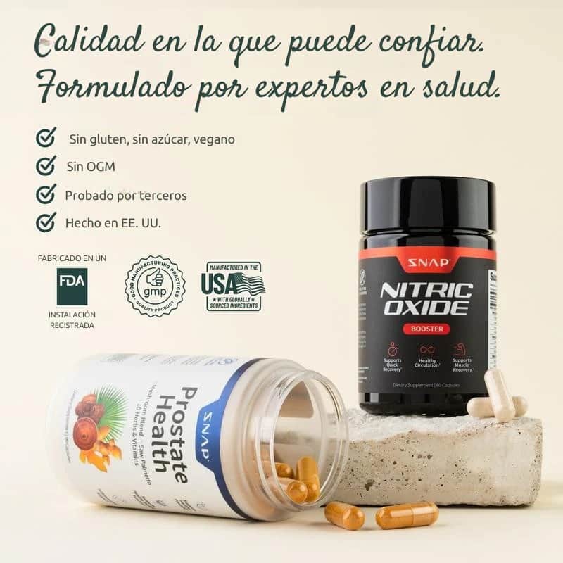 Prostate Health + Nitric Oxide – Para que vuelvas a rendir… en todo