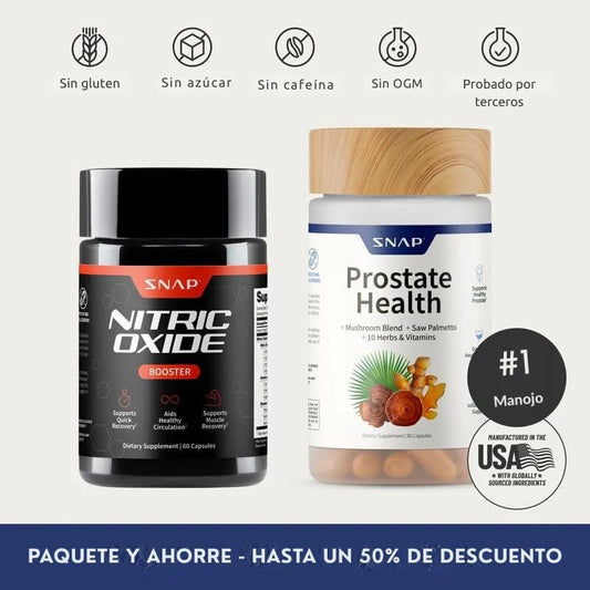 Prostate Health + Nitric Oxide – Para que vuelvas a rendir… en todo